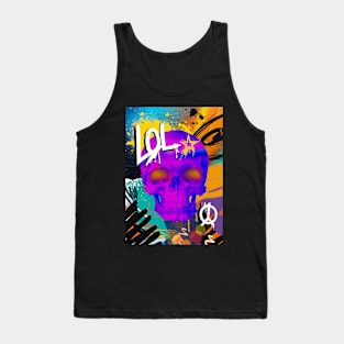 LOL, Skull Graffiti Tank Top